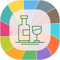 Wine Bottle Vector Icon