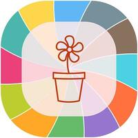 Flower Pot Vector Icon