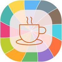 icono de vector de café caliente único