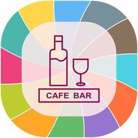 Unique Drinks Cafe Vector Icon