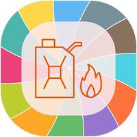 Unique Fuel to Fire Vector Icon