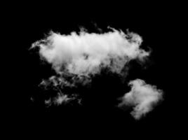 Clouds on black background photo