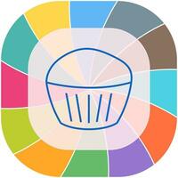 Chocolate Muffin Vector Icon