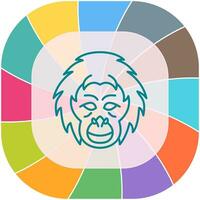 Orangutan Vector Icon