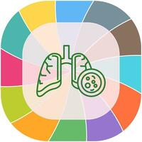 Lung Cancer Vector Icon