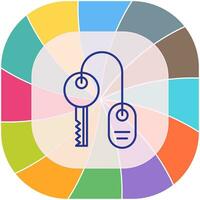 Room key Vector Icon