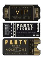 Ticket set. Pass card design. Isolated on white background. Vector. vector