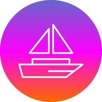 Sailing Vector Icon Design