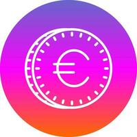 diseño de icono de vector de euro