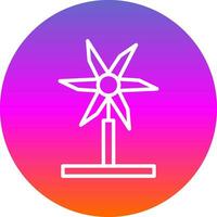diseño de icono de vector de turbina de viento