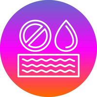 No Water Vector Icon Design