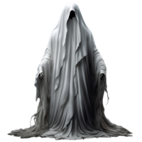 Halloween White Ghost No Background Image Applicable to any context Perfect for print on demand Merchandise AI Generative png