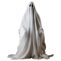 Halloween White Ghost No Background Image Applicable to any context Perfect for print on demand Merchandise AI Generative png