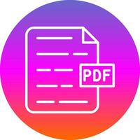 pdf documento vector icono diseño