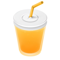 AI Generated Yellow lemonade oil paint food icon, digital paint png