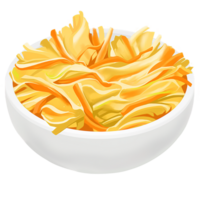 ai generato cole slaw insalata olio dipingere stile, digitale dipingere png