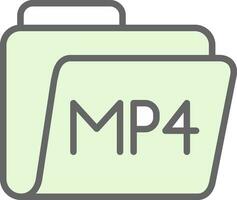 Mp4 Vector Icon Design