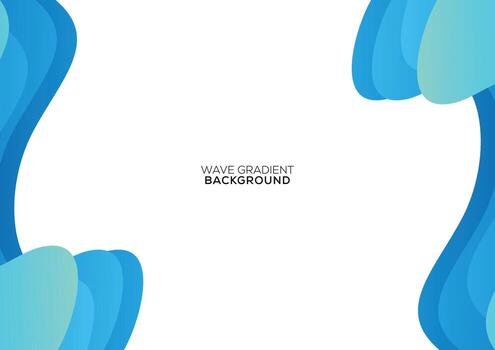 gradient wave abstract background design modern vector