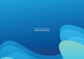 modern wave gradient background design vector