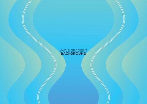 gradient wave abstract background design modern vector