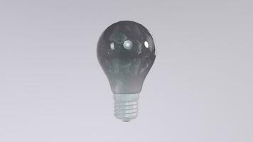 3d Rendering Of Lightbulb Object video