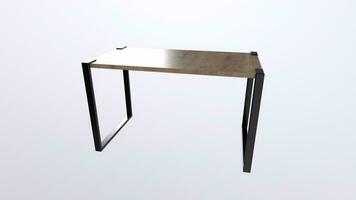 3d Rendering Of Desk Furniture video