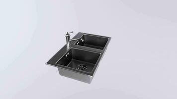 3d Rendering Of Sink Faucet video