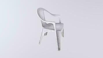 3d Rendering Of Chair Object video