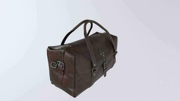 3d Rendern von Leder Tasche video