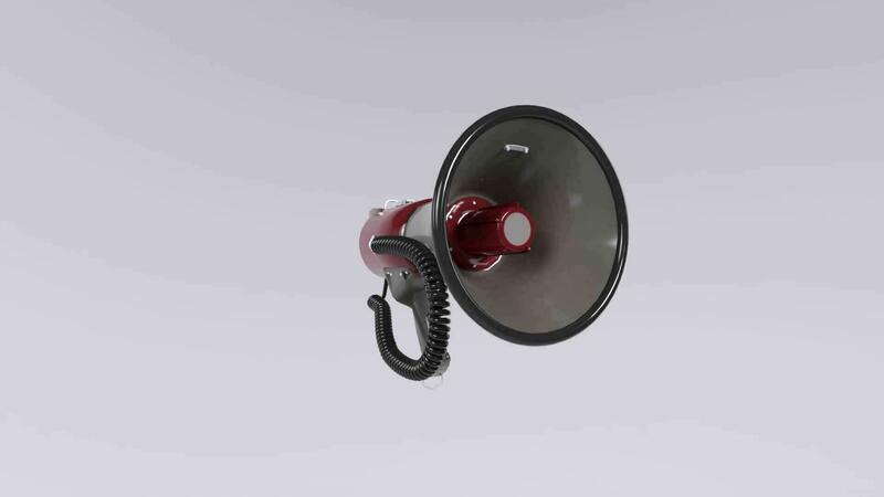 3d Rendering Of Megaphone Object 29250801 Stock Video at Vecteezy