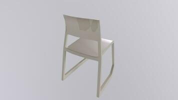 3d Rendering Of Chair Object video