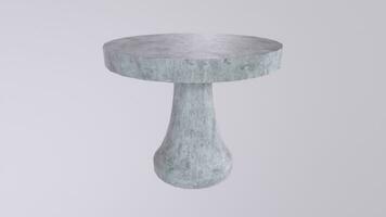 3d Rendering Of Stone Table video