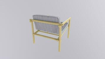 3d Rendering Of Chair Object video