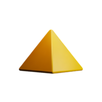 pyramide 3d le rendu icône illustration png