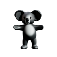 koala 3d rendering icon illustration png