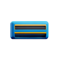 air conditioner 3d rendering icon illustration png