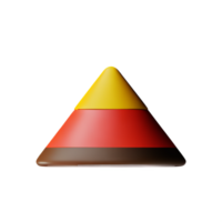 pyramid 3d rendering icon illustration png