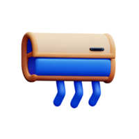 air conditioner 3d rendering icon illustration png