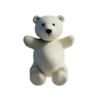 polar Urso 3d Renderização ícone ilustração png