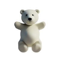 polaire ours 3d le rendu icône illustration png