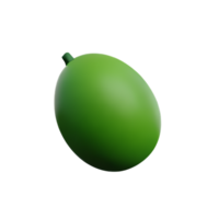 melon 3d tolkning ikon illustration png