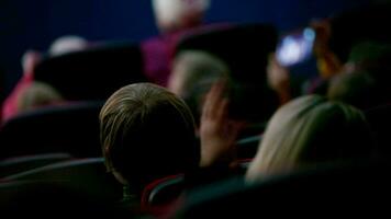 People applauding, handheld shot video