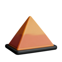 Pyramide 3d Rendern Symbol Illustration png