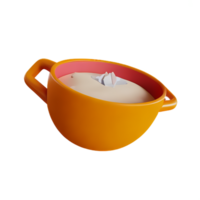 soupe 3d le rendu icône illustration png