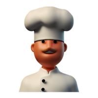 chef hoed 3d renderen icoon illustratie png