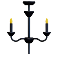 chandelier 3d rendering icon illustration png