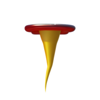 tornado 3d representación icono ilustración png