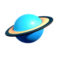 Saturno 3d interpretazione icona illustrazione png