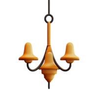 chandelier 3d rendering icon illustration png