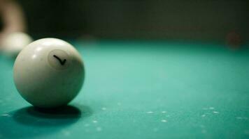 Playing billiards, handheld shot video